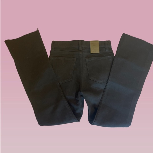NWT! All Saints Zoe Black Raw Hem Bootleg Jeans// Size 24 - Picture 4 of 6